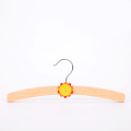 High quality lovely boutique hangers baby cloth hangers wooden kids hangr clothes store display